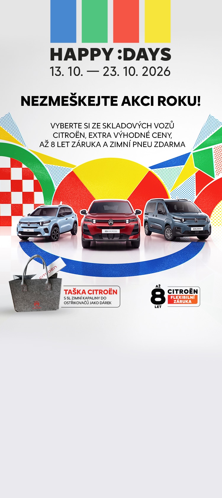 Citroën Happy Days – skladové vozy